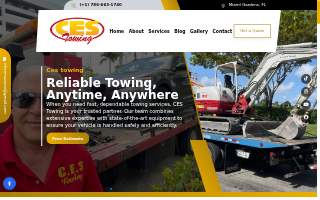 CES Towing website