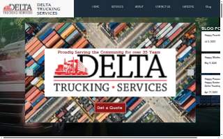 Delta Trucking Inc website