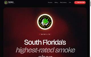 Gardens Smoke Shop website