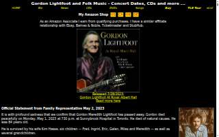 Lightfoot Premier Entertainment website