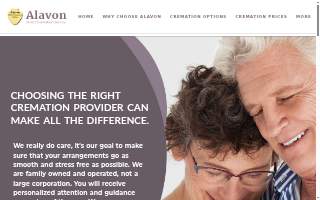 Alavon Direct Cremation Services website