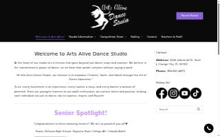 Arts Alive Dance Studio, LLC website