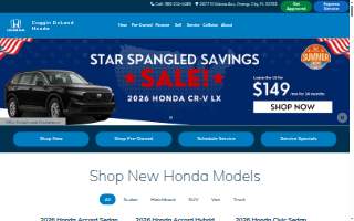 Coggin DeLand Honda website