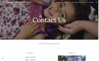 Healing Hands Family Chiropractic website