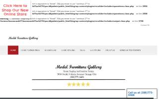 Model Furniture Gallery of Orange City website