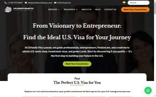Orlando Visa Lawyer / Abogados de Inmigración of Orange City website