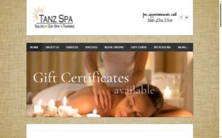 Tanz Spa website