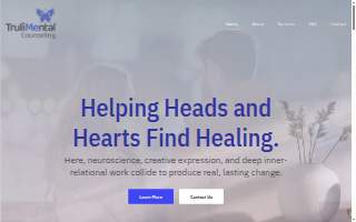 TruliMental Counseling website