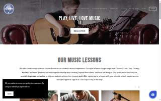 Ace Music Academy website