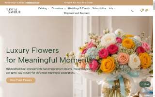 Floral Savour website