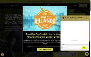Gold Key Roofing website