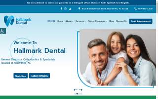 Hallmark Dental website