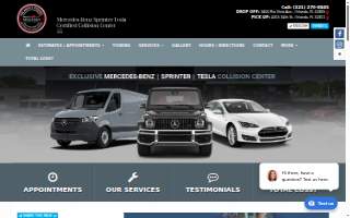 Millenia Auto Body of Orlando website