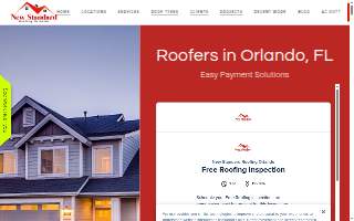 New Standard Roofing Orlando website