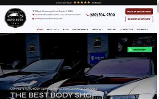 Orlando City Auto Body website