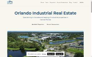 Orlando Industrial Real Estate website