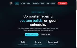 Tech Forge Computers website
