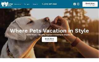 VIPet Resort of Orlando website