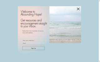 Abounding Hope Counseling website