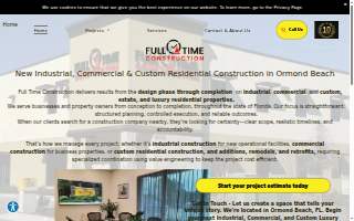 Full Time Construction website
