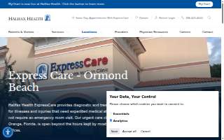 Halifax Health ExpressCare website