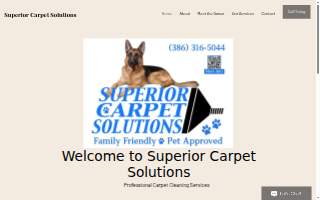 Superior Carpet Solutions website