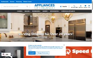 Appliances of Orlando website