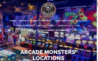 Arcade Monsters Oviedo website