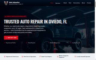 Aulin Auto & Truck Repair - Oviedo website
