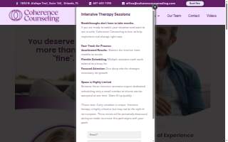 Coherence Counseling website