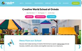 Creative World School - Oviedo website