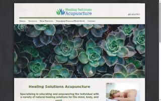 Healing Solutions Acupuncture website