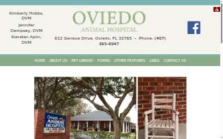 Oviedo Animal Hospital website