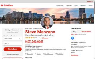 Steve Manzano - State Farm Insurance Agent website