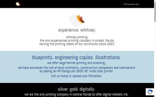 Whitney Printing Co, Inc. website