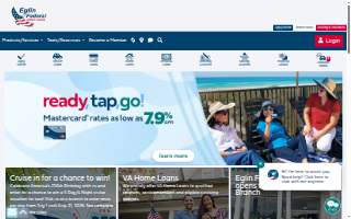 Eglin Federal Credit Union of Pace website