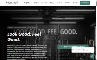 Fixed on Fitness, INC. website