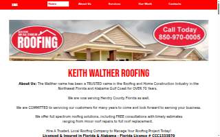 Keith Walther Roofing LLC website