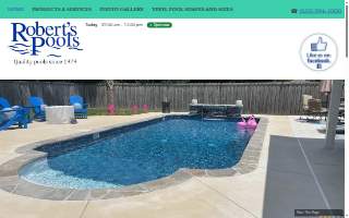 Robert's Pools website