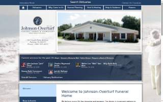 Johnson-Overturf Funeral Home website