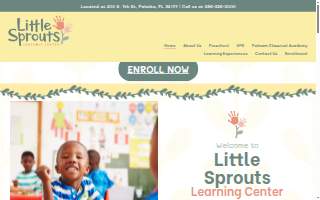 Little Sprouts Learning Center website