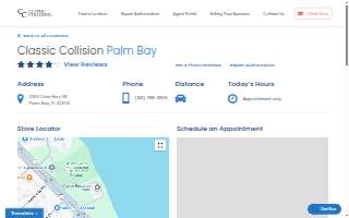 Classic Collision of Palm Bay website