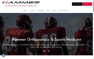 Hammer Orthopaedics & Sports Medicine - Palm Bay website