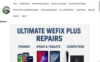 WeFix Plus Mobile Phone Repair website