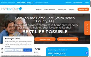 ComForCare of Palm Beach Gardens website
