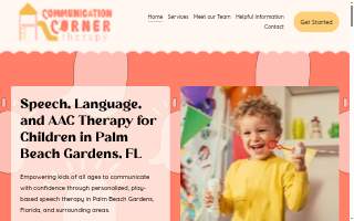 Communication Corner Therapy LLC website