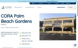 CORA Physical Therapy Palm Beach Gardens website