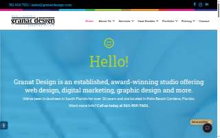Granat Design - Digital & Print Marketing Agency website