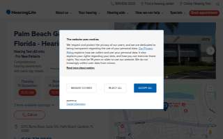 HearingLife of Palm Beach Gardens FL website