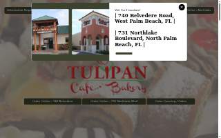 Tulipan Bakery website